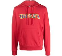Diesel Men's Pixel Logo Red Hoodie | Size: Large Diesel Red L