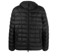 Diesel Mens Plain Black Padded Hooded Jacket - Size X-Large