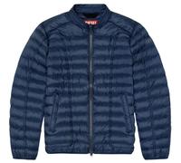 Plain Navy Blue Padded Jacket Diesel Blue M