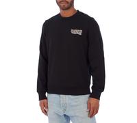 Diesel Mens Printed crewneck sweatshirt A08684-40HAYT men - Black - Size 2XL