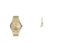 Diesel Men's Rasp Gold-Tone Stainless Steel Watch and Earrings, Set