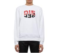 Diesel - Mens Regular Fit Logo Sweatshirt Pullover - S-GIRK-N80 White