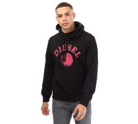 Diesel Mens S-Ginn 9-D Hoodie in Black Cotton - Size Large