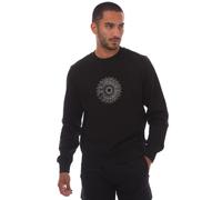 Diesel Mens S-Ginn-K41 Sweatshirt - Black - S - Black - 60% Cotton/40% Polyester