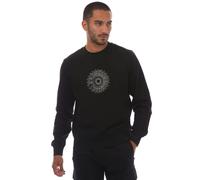 Diesel Mens S-Ginn-K41 Sweatshirt - Black - S - Black - 60% Cotton/40% Polyester