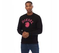 Diesel Mens S-Gir 9-4 Sweatshirt in Black Cotton - Size 2XL