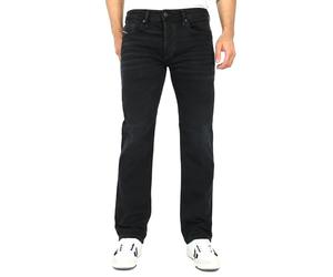 Diesel Mens Safodo Black Straight Jean, 36, Black, Black, 36W x 32L