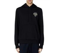 Diesel Mens Saloon Logo Hoodie - Black - Black - XL
