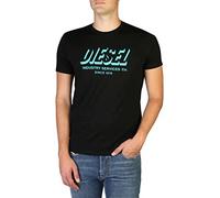 Diesel Mens Service Short Sleeve Crew Neck Tee T-Shirt Black 9XX M