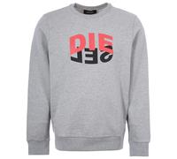 Diesel Mens SGirk N80 Bicolour Logo Crew Neck Sweatshirt in Grey - Size Small