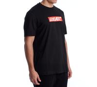 Diesel Mens Short Sleeve Cotton T-Shirt A18996_RPATI - Black - Size X-Large