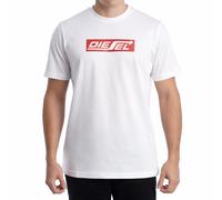Diesel Mens Short Sleeve Cotton T-Shirt A18996_RPATI - White - Size Large