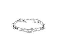 Diesel Men's Silver tone Stainless steel with lobster clasp closure bracelet