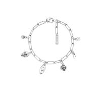 Diesel Men's Silver tone Stainless steel with lobster clasp closure bracelet