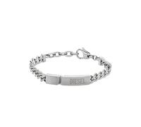 Diesel Men's Silver tone Stainless steel with lobster clasp closure bracelet