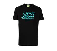 Diesel - Mens Slim Fit Crew Round Neck Logo T-Shirt Black - T-DIEGOS-A5