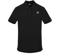 Diesel Men's Small Patch Logo Black Caviar Polo Shirt | Size: Medium Diesel Black M