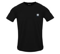 Diesel Mens Small Patch Logo Black Caviar T-shirt Cotton - Size Large
