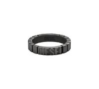 Diesel Men's Stainless Steel Band Rings, 11.5, Graphite