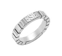 Diesel Men's Stainless Steel Band Rings Matte Silver