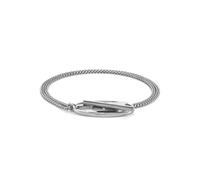 Diesel Men's Stainless Steel Toggle clasp closure Bracelet Light Silver