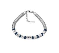 Diesel Jewellery Diesel D Logo Semi Precious Black Stainless Steel Chain Bracelet 18.3cm