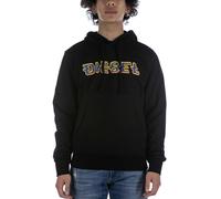 Diesel Mens Sweatshirt S-Ginn Hood K27 Black Cotton - Size X-Large