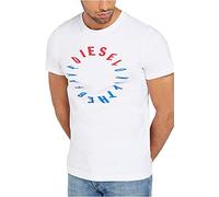Diesel Men's T-Diego-y2 T-Shirt, White (White 100), Medium