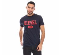 Diesel Mens T-Diegor 1-A T-Shirt in Navy Cotton - Size X-Large