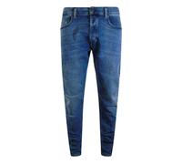Diesel Mens Tepphar-X Denim Leather Badge Jeans - Blue - Blue - 31R - 98% Cotton/2% Elastane