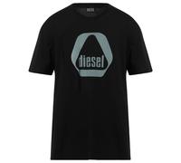 Diesel Men's Triangle Logo Black T-Shirt | Size: Medium Diesel Black M