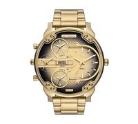 Diesel Mr. Daddy 2.0 Men's Watch with Oversized Chronograph and Stainless Steel, Silicone or Leather Strap, Fine Gold, 54MM, Mr. Daddy 2.0 & Mr. Daddy Slim