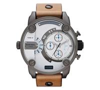 Diesel Mr. Daddy DZ7269 Men's Chronograph Watch - 51mm White Dial Leather Strap