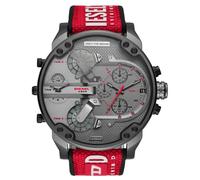 Diesel Mr. Daddy DZ7423 Men's Chronograph Watch - 57mm Grey Dial Silicone Strap