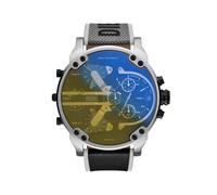 Diesel Mr. Daddy Watch for Men, Quartz Multifunctional Movement with Leather, Synthetic or Silicone Strap