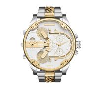Diesel Mr. Daddy Watch for Men, Quartz Multifunctional Movement with Stainless Steel Strap