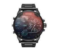 NEW DIESEL DZ7395 MR. BIG DADDY 2.0 MULTIPLE TIME ZONES BLACK MENS WATCH