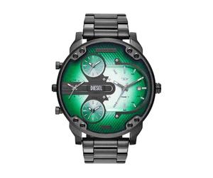 Diesel Mr. Daddy Watch for Men, Quartz Three Hand Multifunctional Movement with Stainless Steel Strap