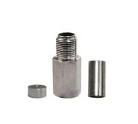 Diesel NOx Sensor Nitrogen Oxide Sensor Car Universal O2 Oxygen Sensor Spacer Engine Light Adapter Bung Catalytic Converter Fix Iron Nickel Plating(Black)