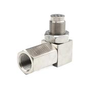 Diesel NOx Sensor Nitrogen Oxide Sensor Mini Catalytic Converter 90 Degree CEL Check Engine Light O2 Oxygen Sensor Spacer Adapter Universal