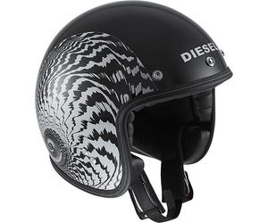 DIESEL OLD-JACK OJ 2 jet helmet black-silver M.