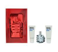 Diesel Only The Brave Eau De Toilette Gift Set 3 Piece