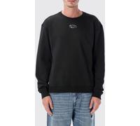 DIESEL Oval D Logo Cotton Crewneck Jumper with Dropped Shoulders - Size: S - male