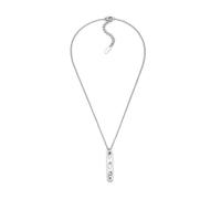 Diesel Oval D Logo Men's Necklace, DX1662040 | Silver-Tone, Stainless Steel