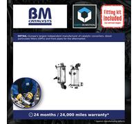 Diesel Particulate Filter DPF + Fitting Kit BM11187HK BM Catalysts Soot Quality