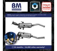 Diesel Particulate Filter DPF + Fitting Kit BM11294HK BM Catalysts Soot Quality