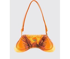 DIESEL Play Graphic Print Shoulder Bag with Metallic Oval D Logo