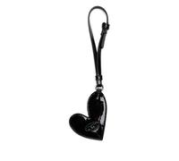 Diesel Play mirror heart-shaped keychain - Black One Size