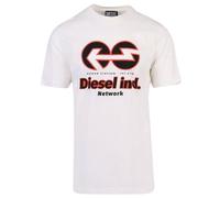 Diesel Power Station Logo White T-Shirt T-Just-E18_141_XXL