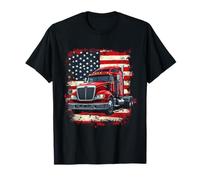 Diesel Power Truck American Flag T-Shirt